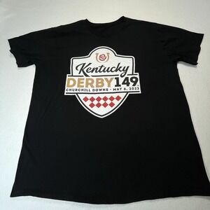 Kentucky Derby T-Shirt 149th 2023 Icon Churchill‎ Downs  2XL Black